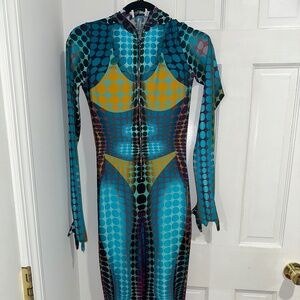 Jean Paul Gaultier Multi Color Bodysuit
